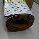 OCEANBROAD Self-Adhesive 96''x36'' Boat Flooring with 3M Adhesive Backing EVA Foam Boat Decking Faux Teak Marine Non-Slip Sheet for Jon Motor Boats Yacht Helm Pad Floor, Brown with Black Seam Lines