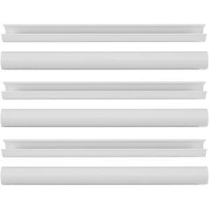 Housoutil Universal Radiator Pipe Cover Sleeve 6Pcs with 2 Decorative Flue Hole Covers Thermal Exhaust Pipe Protection for Bathroom Wall 7.87X0.59 Inches