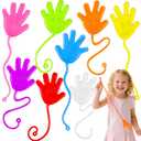 JOYIN Large 24Pcs Sticky Hands Party Favors, Party Favors Set for Kids, Holiday Traditions, Classroom Treasure Box Carnival Prizes Bulk Pinata Stuff Glitter Toys, Goodie Bags