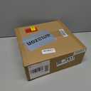 BAG BOX 100 Pack 5.9x3.1x8.25 Inch White Gift Bags with Handles,Bulk Kraft Paper Bags for Shopping, Retail, Merchandise, Wedding, Party Favors, Paper Grocery Sacks