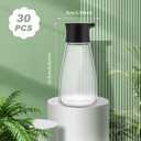 Tanlade 30 Pcs Soy Sauce Dispenser Leakproof Cruet Dispenser Set Small Sauce Bottles Glass Soy Container Oil Dispensing Bottles Seasoning Vinegar Cruet with Lid for Kitchen Cooking, Black