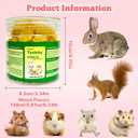 Flower Chews Treats Grain Natural Snacks, for Hamsters, Rabbits, Guinea Pigs & Gerbils Crunchy (BBD 08/14/26)