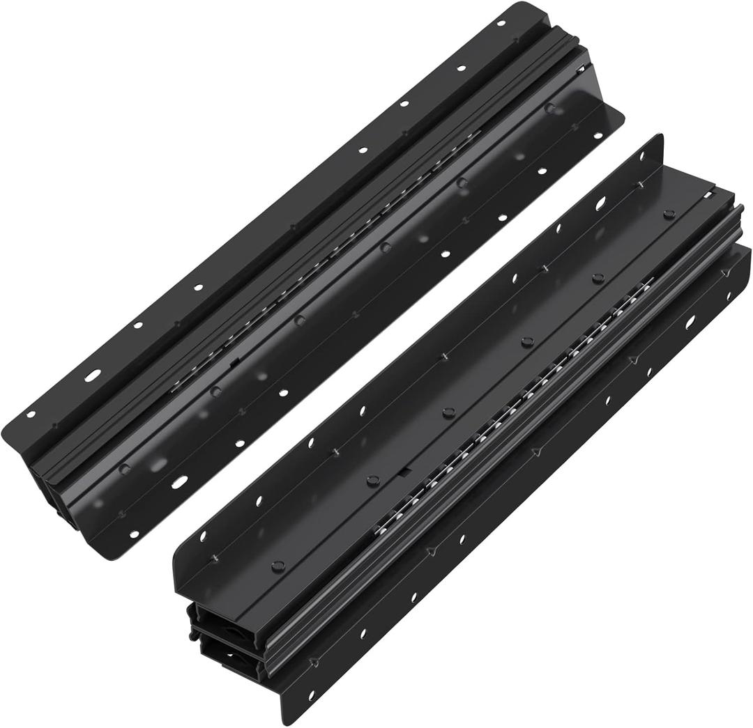 LONTAN 1 Pair 32 Inch Bottom Mount Heavy Duty Drawer Slides Full Extension Drawer Glides Undermount Rails Bottom Install Hidden Cabinet Runners 260LB Capacity