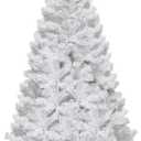 6 ft. Pre-Lit Fiber Optic PVC Regular Artificial Christmas Tree with 617 ...