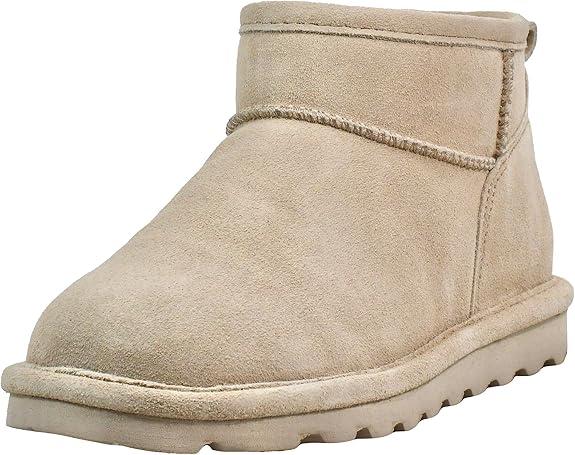 BEARPAW Women's Shorty Boot, SIze 4, color Camel
