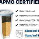 ZeroWater 23-Cup Dispenser Ready-Pour 5-Stage Water Filter with 0 TDS Water Filter IAPMO Certified to Reduce Lead, Chromium, and PFOA/PFOS