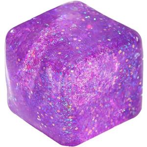 Stress Cube Swirl Sensory Fidget Toy, Stress & Anxiety Relief Ice Cube Sugar Squeeze Ball for Kids Adults, Slow Rising Squishy Toy, Nice Ideal for Party Favors (Purple)