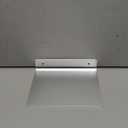 SinLoon 6 Inch Small Shelf in Flat Satin Aluminum Bathroom Shelf Wall Mount for Small Speaker Smartphone, Tablet, Toiletries (Silver)