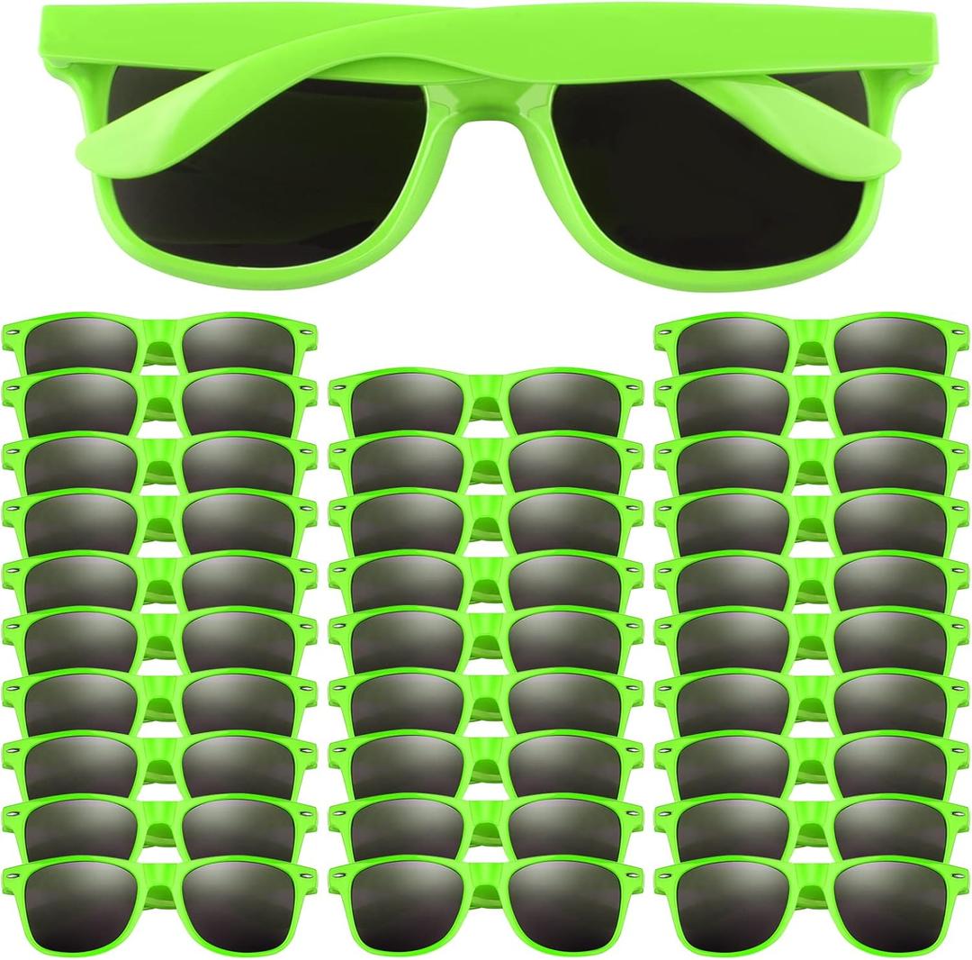 FEPITO Party Sunglasses Kids Sunglasses Bulk for Birthday Party supplies (Green)