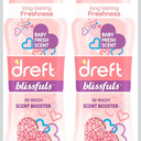 Dreft Blissfuls In-Wash Scent Booster Beads, Baby Fresh Scent, 10.0oz (Pack of 4)(Best Before 2027)