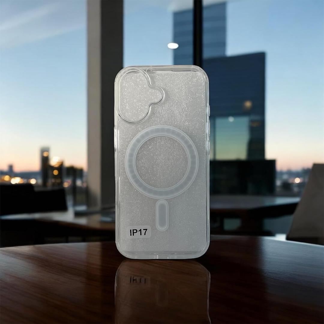 Compatible with iPhone 17: Magnetic Transparent Phone Cases - Slim Anti Yellowing, Drop Protection and Shockproof Protective Cell Phone Cover (Clear) (Compatible with iPhone 17)