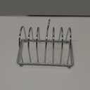 Luxshiny 6 Slice Slot Toast Rack Holder Stainless Steel Toast Holder Stand Breakfast Carry Bread Loaf Stand with Ball Feet and Carry Handle Rectangle Air Fryer Accessories