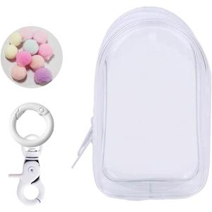 Clear Doll Display Bag Keychain Portable Hanging Figure Storage BagMystery Box Organizer Dustproof Collectibles Display Case for Showing Off Blind Boxes Mini Figures (Cabin)