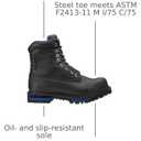 Tarantula ST Waterproof 8" Black (US Footwear Size System, Adult, Men, Numeric, Medium, 13)