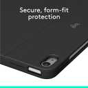 Logitech Combo Touch iPad Air 11-inch (M2, M3 & M4), iPad Air (5th gen) Keyboard Case - Detachable Backlit Keyboard with Kickstand - Midnight Black