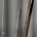 Supteron Bathroom Trash Can with Lid 3.2 Gallon Narrow Trash Can Small Plastic Trash Bin 12 Liter Rectangular Plastic Garbage Can with Press Type Lid for Bedroom Bathroom Milk White