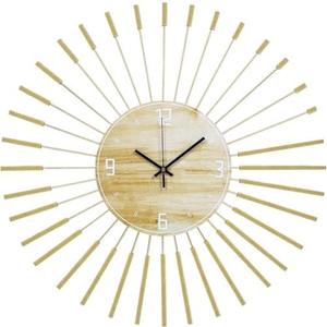 Taozhiyuan A Convenient Large Wall Clock with Adjustable Kits, Suitable for Home Decoration Suitable for Kitchen, Living Room or Office(Gold)