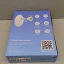 Gospire 3X Magnifying Heated Shower Mirror Fogless for Shaving, 5000mAh Battery, 360 Swivel & Magnetic Design, 8.3 Anti-Fog Shower Shaving Mirror with 3 Color Lights, Includes 2PCS Adhesive Hooks (White)