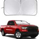 Windshield Sun Shade Window Sunshade for RAM 1500 2024 Windshield Cover for 2019-2023 Dodge RAM 1500 Truck 240T Reflective Sun Visor Protector Pickup,2Dr RegularCab,4Dr QuadCab Accessories