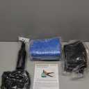 ProBody Pilates Yoga Ball Chair, Exercise Ball Chair with Base or Stand for Home Office Desk Sitting or Workout, 65cm Antiburst Balance & Stability Ball Seat, Large Gym Ball for Back, Abs (Blue with Bands)