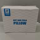 Leg Knee Pillow with Cold & Hot Therapy - Ultra Soft 100% Natural Skin Touch - Ice Cooling Heating Knee Wedge Pillow Blood Circulation for Sciatica, Joints, Nerves & Muscles, After Surgery, Injuries