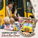 2 x School Bus Christmas Ornament 2025 - Bus Drivers Appreciation Gifts, Thank You Gift for School Driver Men Women, Unique Christmas Decorations for Tree Decor