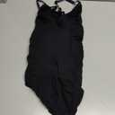 SHAPERX Women's Shapewear Bodysuit Tummy Control Seamless Zip-Up Body Shaper Waist Defining Body Suit (Black Brief)