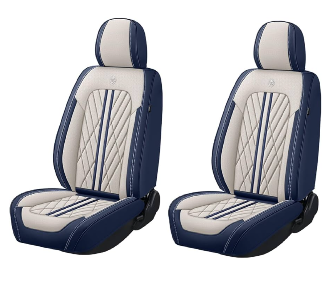 Universal Fit Waterproof Breathable Nappa Leather Automotive Vehicle Car Seat Covers Set Cushion Protector for Sedan SUV