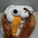 GONAAP Unisex Adult Onesie Pajamas Animal One Piece Costume Cosplay Sleepwear (Medium, White/Brown)