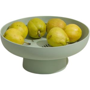 onefitow Fruit bowl Fruit Basket for Kitchen Countertop Kitchen Storage Baskets Stand Organization, Decor Centerpiece Counter or Dining Room Tables (Green)