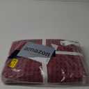 Bedsure Cooling Cotton Waffle Weave Blanket - Lightweight Breathable Blanket of Rayon Derived from Bamboo for Hot Sleepers, Luxury Throws for Bed, Couch and Sofa, Burgundy, 50x70 Inches