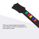 DOYO Wireless Wii Guitar Hero Controller with Strap - White