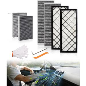 6-Pack HEPA Air Intake Filter & Cabin Air Filter Kit, 165837500A