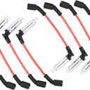 8PCS Spark Plug Wires Set 8mm Compatible with GMC Hummer Chevrolet Cadillac Spark Plug Wires Replacement OEM#M8-48322,48322R