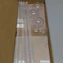 TEKXYZ 15.75 Inch Height Clear Acrylic Balloon Stand for Table Centerpiece Decoration, Set of 4