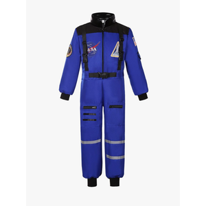 Kids Astronaut Costume NASA Space Jumpsuit for Boys Girls Space Pretend Dress up, XL