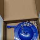 Toilet Flapper Compatible with TOTO Flapper Model THU140S, Replaces 3-Inch Flappers Long Lasting Rubber Seal Water Conserve- Including Stainless Steel Chain and Hook, Easy to Install (Pack of 1, Blue)