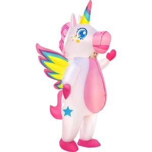 KOOY Inflatable Winged Unicorn Costume - Adult Size Full Body Blow Up Costume for Men and Women