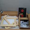 ROBOTIME Play Kitchen for Toddlers, Wooden Kids Play Kitchen Playset with Real Lights & Sounds/Ice Cube Dispenser, Pretend Play Montessori Toy Kitchen, Gift for Ages 3+ (White)