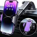 VANMASS Ultimate Car Phone Holder 2025Military-Grade & Strongest Suction Phone Holder for Your CarPatent & Safety Certs Windshield Dashboard Vent Cell Phone Car Mount for iPhone Samsung Android (Purple)
