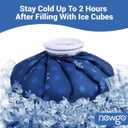 2 x NEWGO Ice Pack for Injury Reusable, Small Ice Bag Refillable Ice Pack for Hot Cold Therapy and Pain Relief, Hot Water Bag, No-Leak Medical Ice Bag (11 Inch)