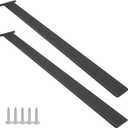 2 Pack 32 inch Free Hanging Island Countertop Bracket, Solid Heavy Duty Steel Hidden Granite Countertop Support Floating Bracket , DIY Projects , Screws Included