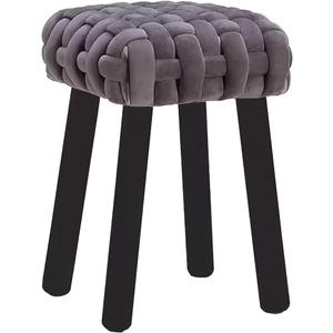 Vanity Chair for Makeup Room, Foot Stools Ottoman, Chairs Living Room, Makeup Vanity Chair, Vanity Stool Chair for Bedrooms Living Room Balcony(Dark Grey)