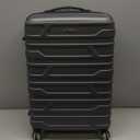 Samsonite Omni 2 24-Inch Medium Checked Hardside Luggage with 360 Spinner Wheels - Scratch Resistant Hardshell - TSA Lock - Expandable Polycarbonate Shell for Lightweight Travel - Midnight Black