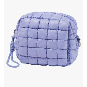 Quilted Makeup Bag Puffy Cosmetic Bag Cute Puffer Travel Toiletry Bag for Women, Small Makeup Pouch for Purse Quilted Cosmetic Pouch for Essentials Toiletries, Gift for Women, Girls