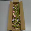 Sggvecsy Artificial Easter Stems 6 Pcs Spring Berry Picks with Eggs Colorful Berries Leaves Twig Branches Sprays for Easter Celebration Arrangement Centerpiece Home Vase Decor