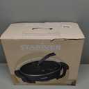 Stariver 6L Electric Hot Pot with Divider - Dual-Flavor Fondue & Shabu Shabu Pot, 1360W with 5-Temp Control, Non-Stick & BPA-Free, Perfect for Family Dinners & Parties