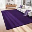 ISEAU 4x6 Rug for Bedroom, Soft Memory Foam Carpet with Upgraded Non-Slip Silicone-Grip Bottom, Fluffy Shaggy Machine Washable Rugs for Living Room Kids Boys Girls Dorm Nursery Office Playroom, Purple
