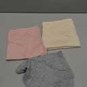 Women's Washable Incontinence Underwear 3 Pack, Leakproof Ladies Panties, Reusable Incontinence Briefs for Light Bladder Leakage Protection (Grey/Pink/Beige-X-Large)