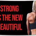 5x3 FT Gym Banner Motivational Fitness Inspirational Workout Tapestry, 60"L x 36"W